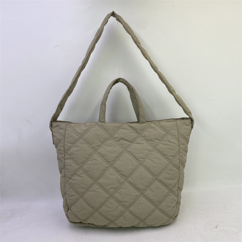 Puffer QuiltingTote Shoulder Bag